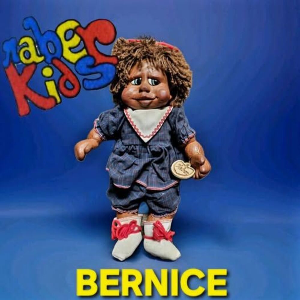 NABER KIDS DOLL   🎀 BERNICE Brown Hair GREEN Side Eyes #410 African American